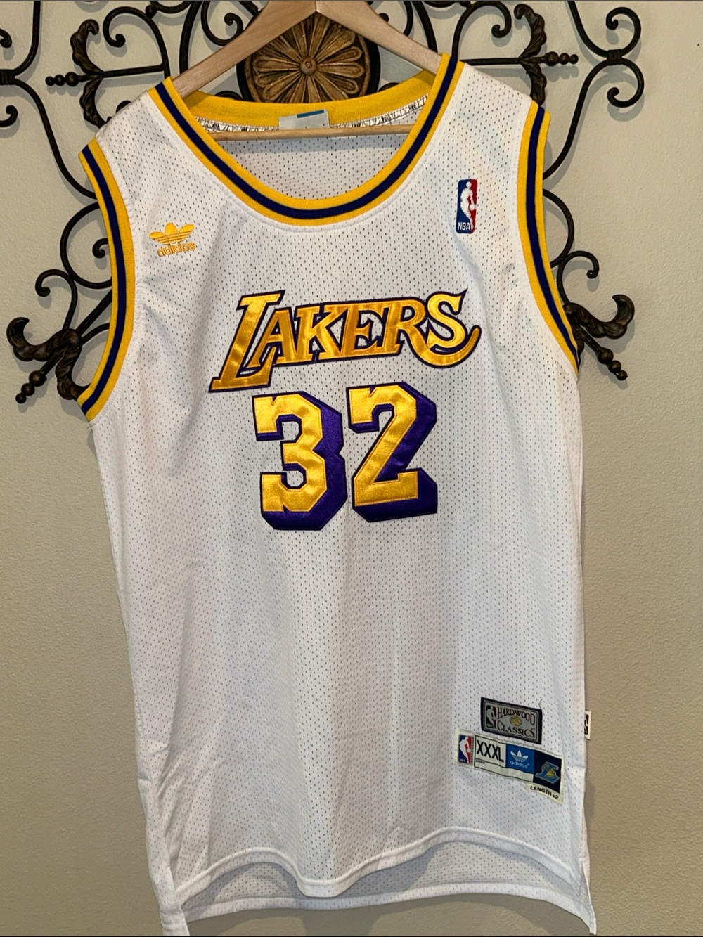 ADIDAS MAGIC JOHNSON JERSEY HARDWOOD CLASSICS XXXL LENGTH +2